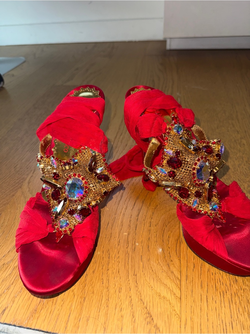 Incredible, Rare Francesco Sacco Bejeweled Heels